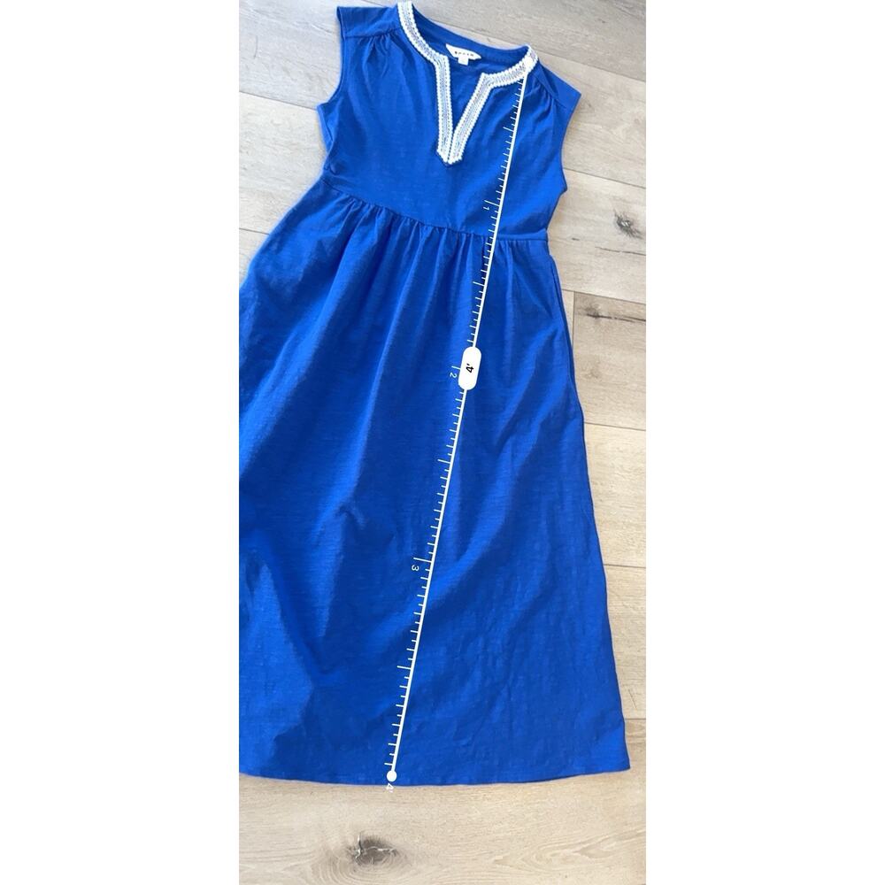Boden May Jersey Midi Dress - Bright Blue - Size 8R - Excellent / MSRP $149 - Picture 14 of 16